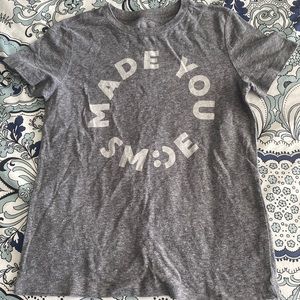 Boys Gray “Made You Smile” t-shirt.